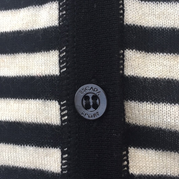 ESCADA Silk/Cashmere Striped Cardigan - Picture 7 of 10